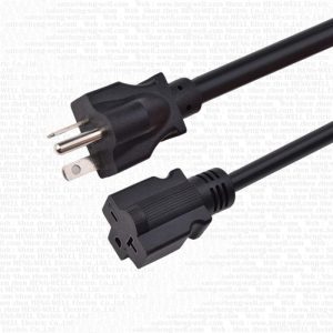 UL Listed NEMA 6-20P to 6-20R Extension Cord 14AWG 15A 220/250V SJTW 10FT for Air Conditioner Welder - HENG-WELL
